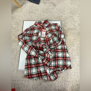 Cat & Jack plaid size large kids shirt